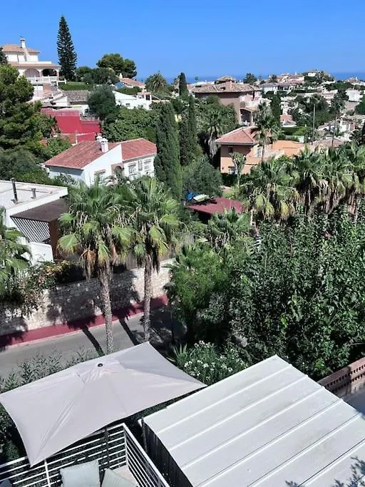 Magnifique Logement A Avec Vue Sur Mer Et Piscine, Jacuzzi, Chauffes, Chauffe Payant Benalmadena